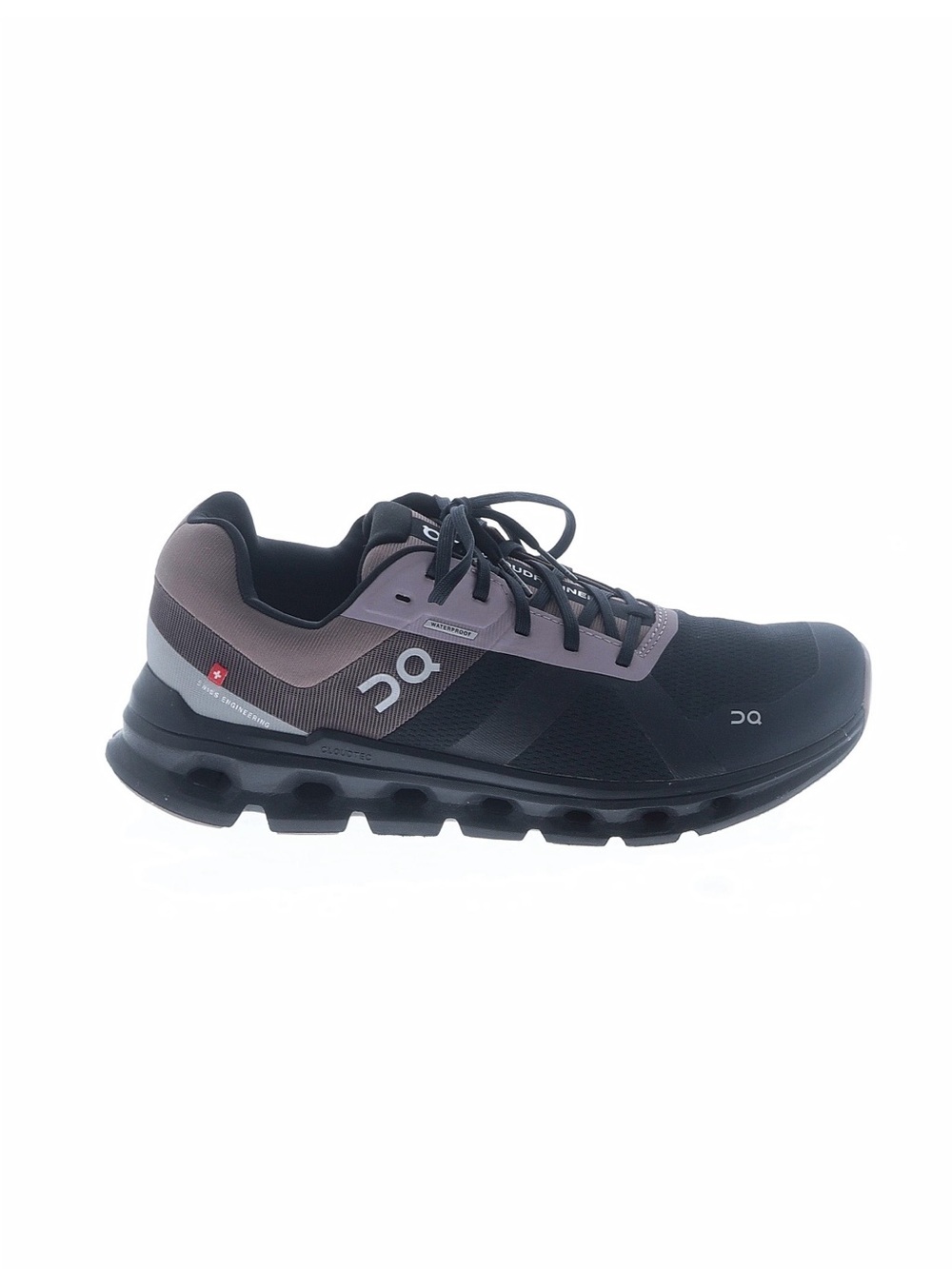 On Cloud Stratus Women's Black and Lavender Running Shoes Waterproof Size 10.5